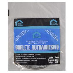 Burlete-HOME-LEADER-15x5-mm-5-mt-gris