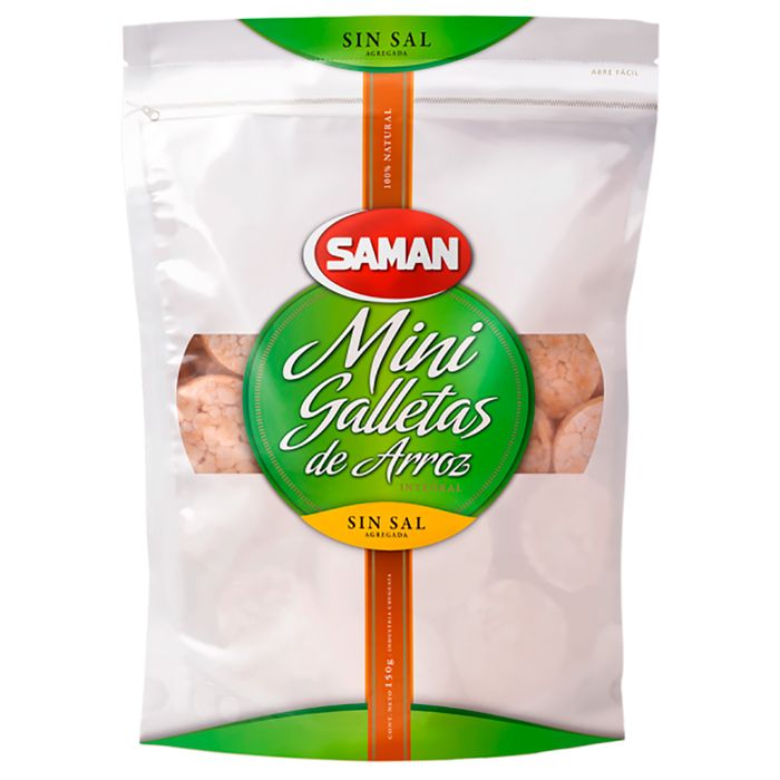 Galleta-arroz-SAMAN-Mini-sin-Sal-150-g Galleta-arroz-SAMAN-Mini-sin-Sal-150-g
