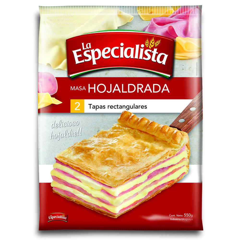 Tapa rectangular LA ESPECIALISTA hojaldre 550 g - devotoweb