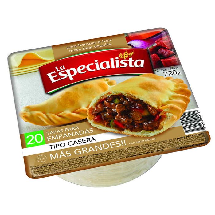 Tapa-para-Empanadas-Caseras--x-20-La--Especialista---pq.-0.72 Tapa-para-Empanadas-Caseras--x-20-La--Especialista---pq.-0.72