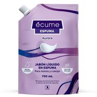 Jabon-liquido-en-espuma-ECUME-aurora-750ml-repuesto