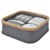 Organizador-con-bamboo-4-compartimentos-gris-29x29x9-cm