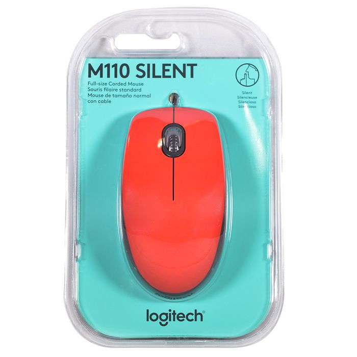 Mouse-optico-LOGITECH-Mod.-M110-rojo