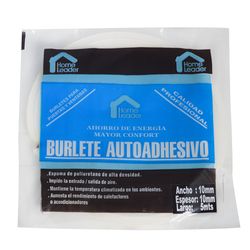 Burlete-HOME-LEADER-10x10mm-5m-blanco