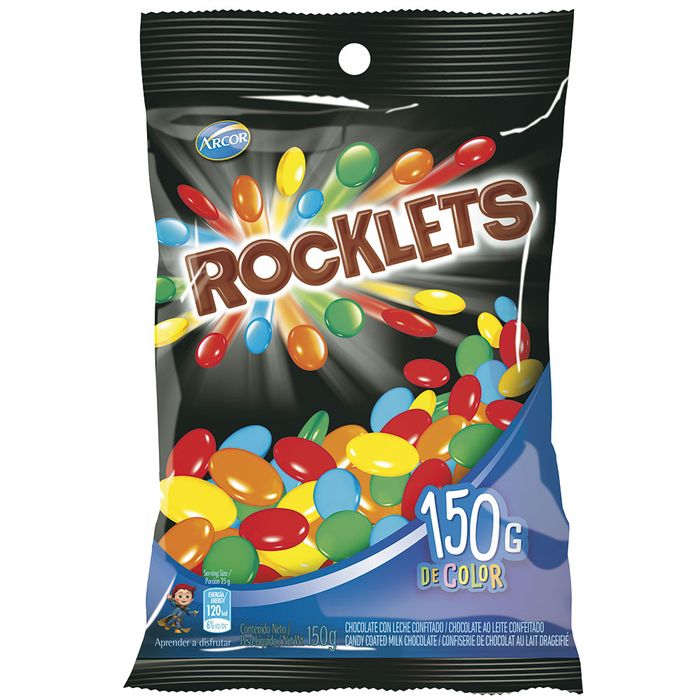 Chocolate-confitado-Rocklets-Arcor-150-g Chocolate-confitado-Rocklets-Arcor-150-g