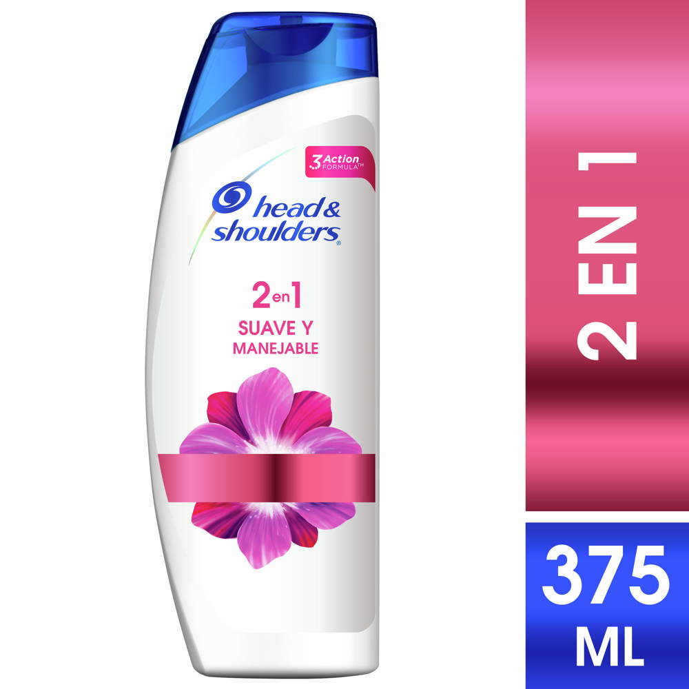 Shampoo HEAD & SHOULDERS 2en 1 Suave 375 ml grupodiscouruguay