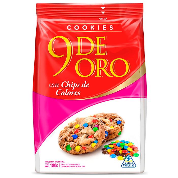 Galletitas-cookies-9-DE-ORO-chips-colores-120-g