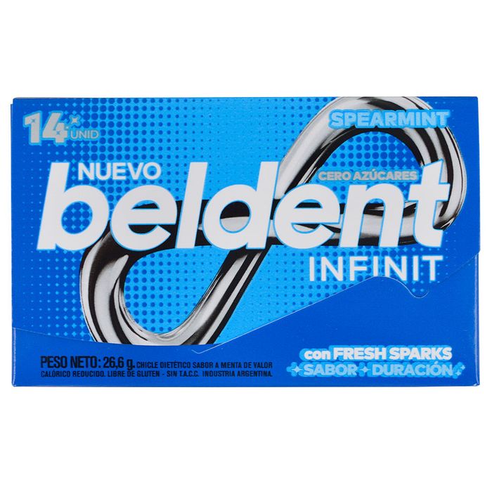Chicle-BELDENT-Infinit-spearmint-14-un. Chicle-BELDENT-Infinit-spearmint-14-un.