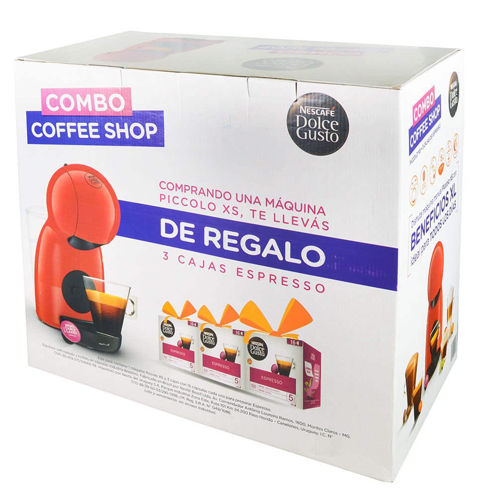 Pack cafetera Piccolo Dolce Gusto + cápsulas obsequio - disco