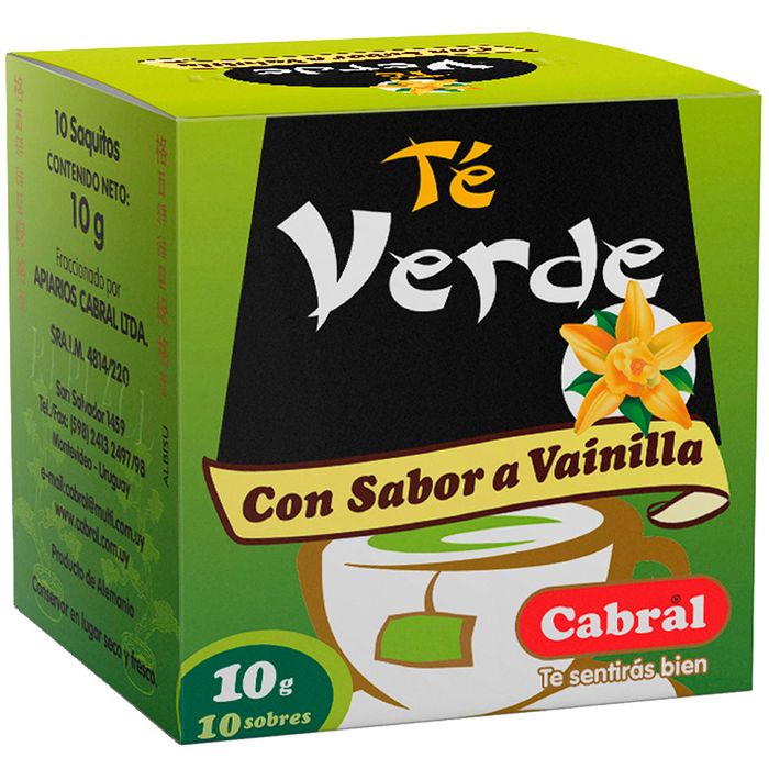 Te-verde-CABRAL-vainilla-10-un. Te-verde-CABRAL-vainilla-10-un.