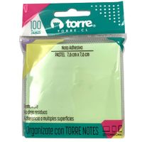 Notas-adhesivas-TORRE-verde-pastel-76x76-mm-100h