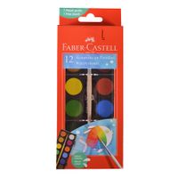 Acuarela-FABER-CASTELL-12-colores---pincel