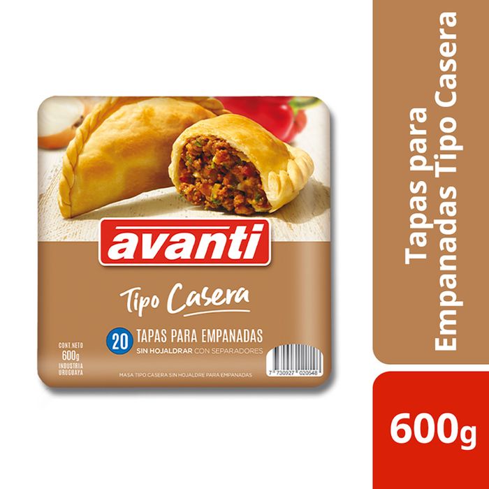 Tapa-empanadas-AVANTI-casera-horno-20-un. Tapa-empanadas-AVANTI-casera-horno-20-un.