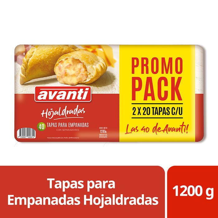 Pack-AVANTI-tapa-empanada-horno-hojaldrada-40-un. Pack-AVANTI-tapa-empanada-horno-hojaldrada-40-un.