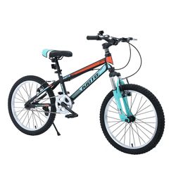 Bicicleta-KIOTO-Rod.-20-Celeste-Naranja-acero-con-canasto