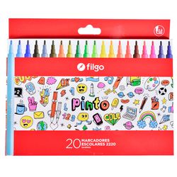 Marcadores-finos-FILGO-20-colores