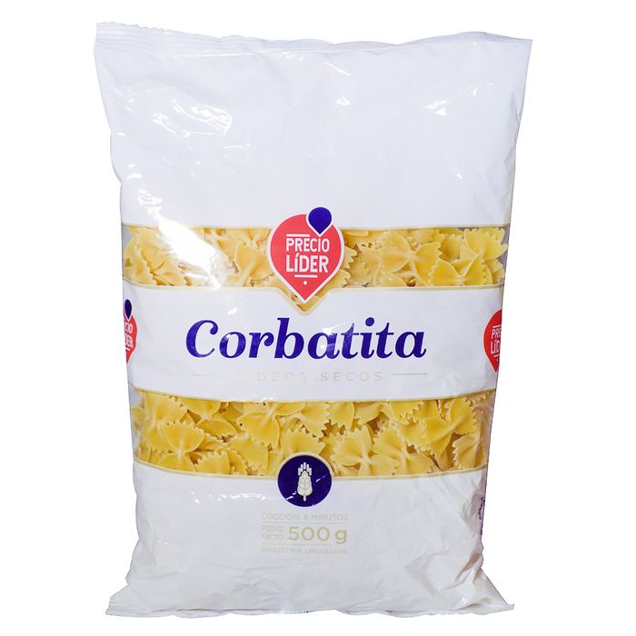 Fideos-corbatita-PRECIO-LIDER-500-g Fideos-corbatita-PRECIO-LIDER-500-g