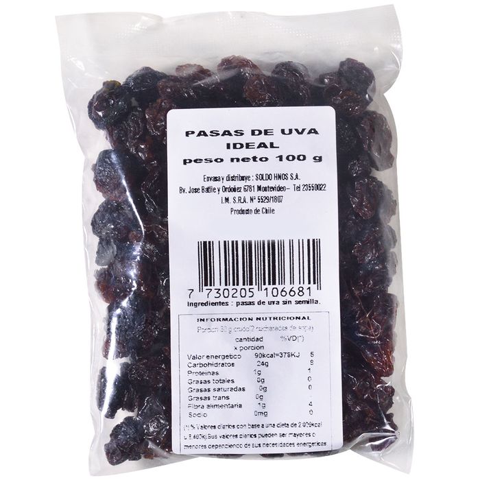 Pasas-de-uva-IDEAL-100-g Pasas-de-uva-IDEAL-100-g
