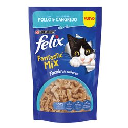 Alimento-para-gatos-FELIX-fantastic-mix-pollo-cangrejo-85-g