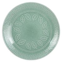 Plato-llano-27cm-ceramica-verde