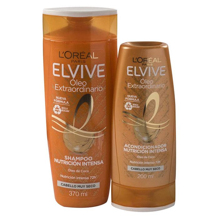 Pack ELVIVE Oleo Coco shampoo + acondicionador disco