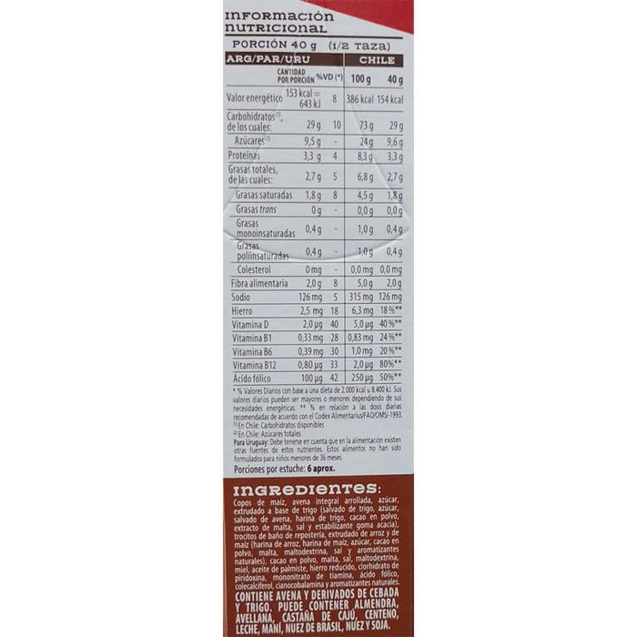 Cereal musli KELLOGG'S chocolate 270 g disco