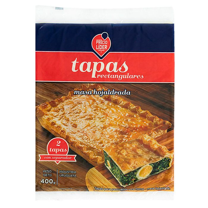 Tapas-Rectangulares-Hojaldradas-PRECIO-LIDER-400-g Tapas-Rectangulares-Hojaldradas-PRECIO-LIDER-400-g