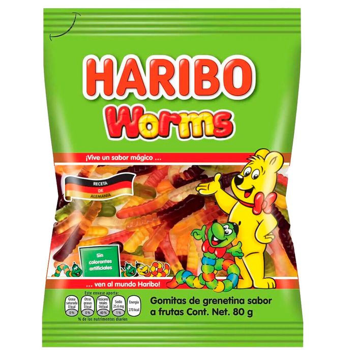 Gomitas-gelatina-HARIBO-worms-100-g