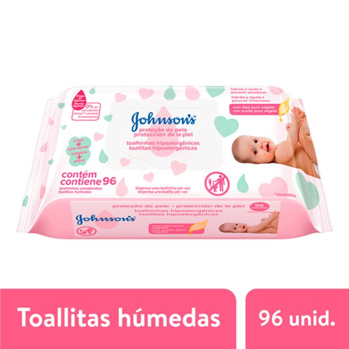 Toallas-Humedas-JOHNSON-S-Extra-Cuidado-x-96-un. Toallas-Humedas-JOHNSON-S-Extra-Cuidado-x-96-un.