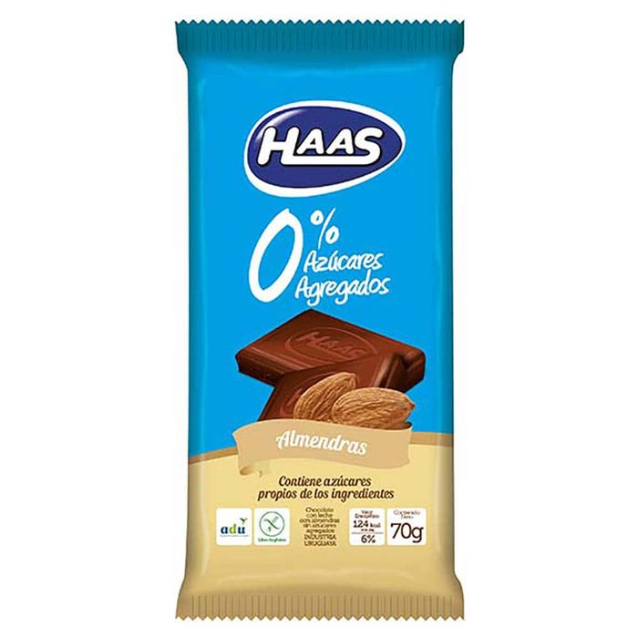 Chocolate-HAAS-0--Azucar-Almendras-70-g