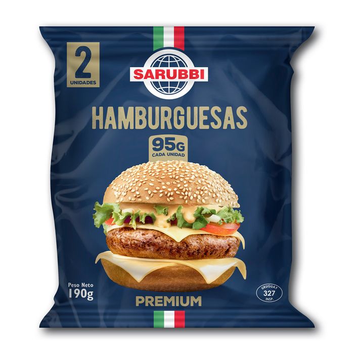 Hamburguesa-SARUBBI-190-g-x-2-un. Hamburguesa-SARUBBI-190-g-x-2-un.