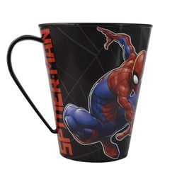Taza-360-ml-plastico-conica-Spiderman