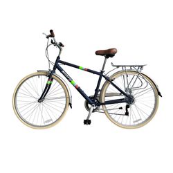 Bicicleta-KIOTO-urbana-montaña-R-28-azul-marino