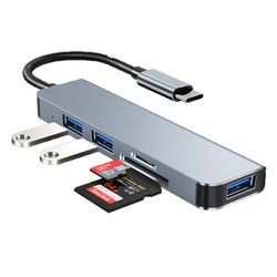 Hub-HAVIT-USB-C-a-USB-5en1-con-lector-de-SD