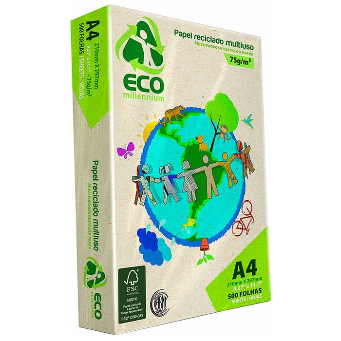 Papel-REPORT-reciclado-eco-millennium-A4-75g Papel-REPORT-reciclado-eco-millennium-A4-75g