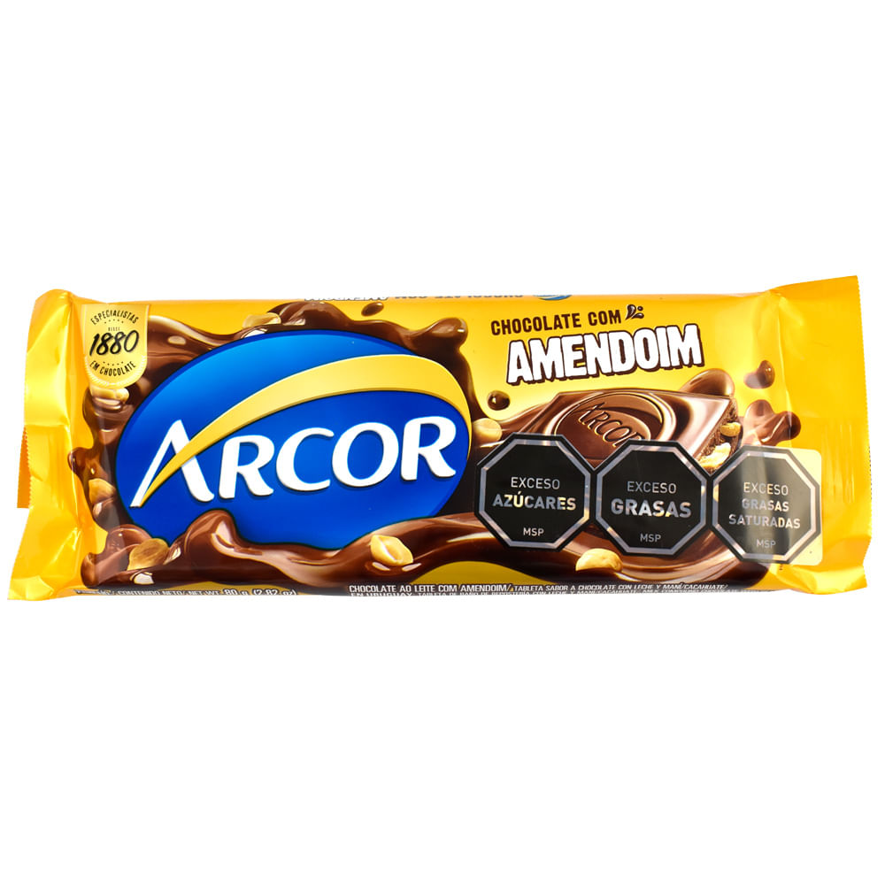 Chocolate ARCOR amendoim 80g devotoweb