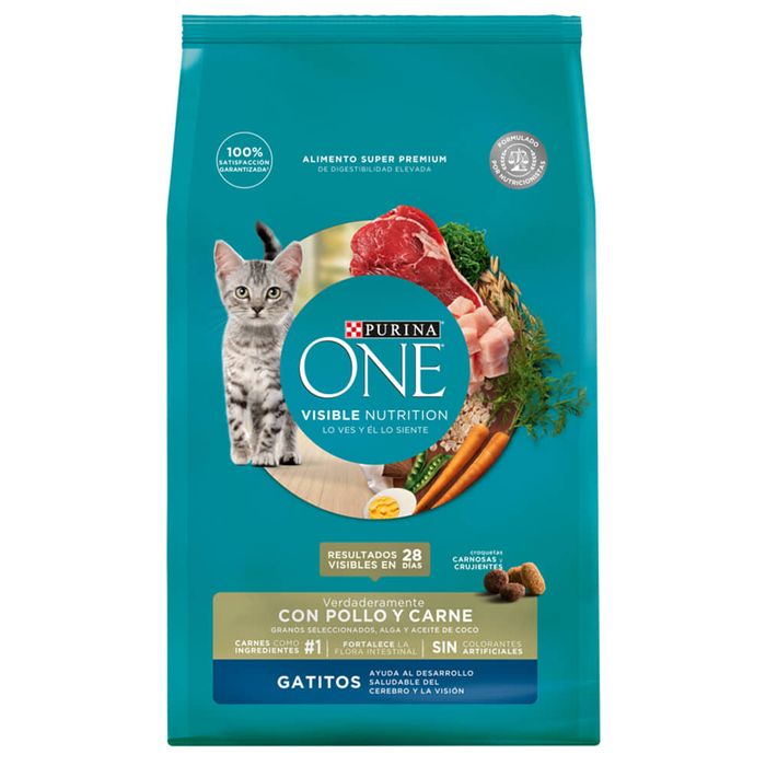 Alimento-ONE-kitten-pollo-y-carne-2-kg