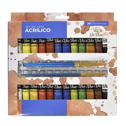 Acrilico-DAVINCI-set-26-piezas