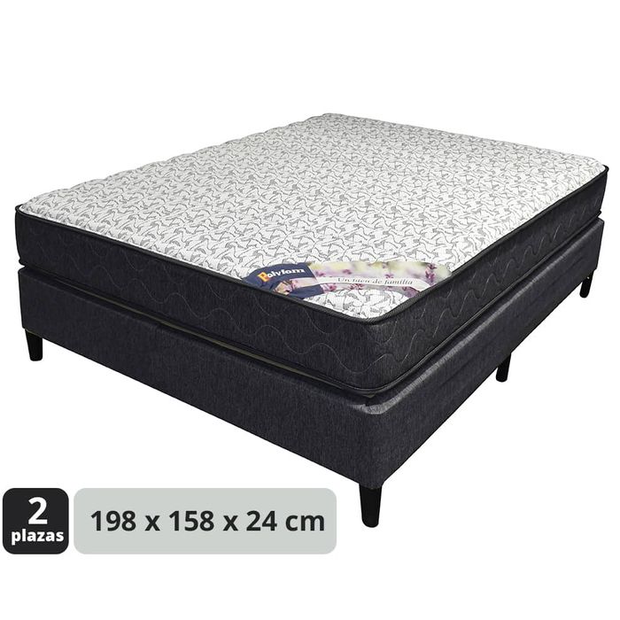 Conjunto-de-somier-Glamour-queen-198x158x24-cm