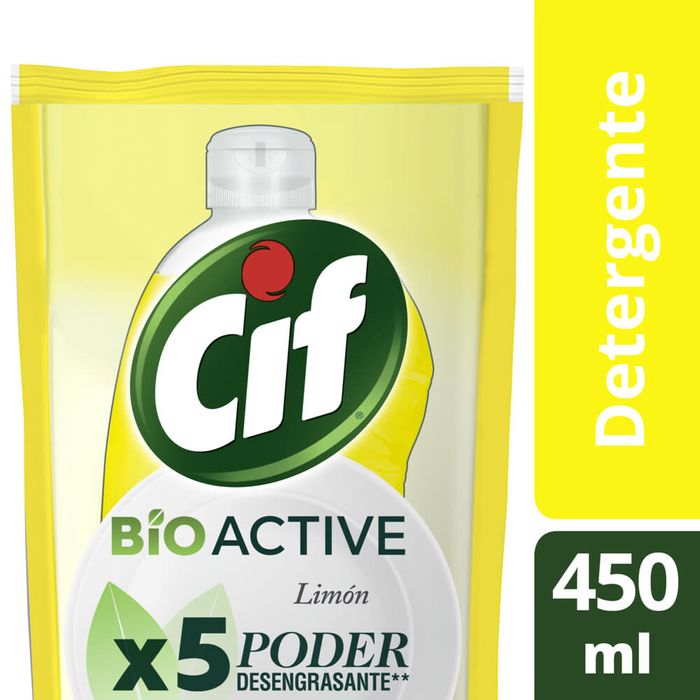Detergente CIF Active gel limón 450 ml - disco