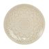 Plato-postre-20-cm-ceramica-decorado-beige-mandala