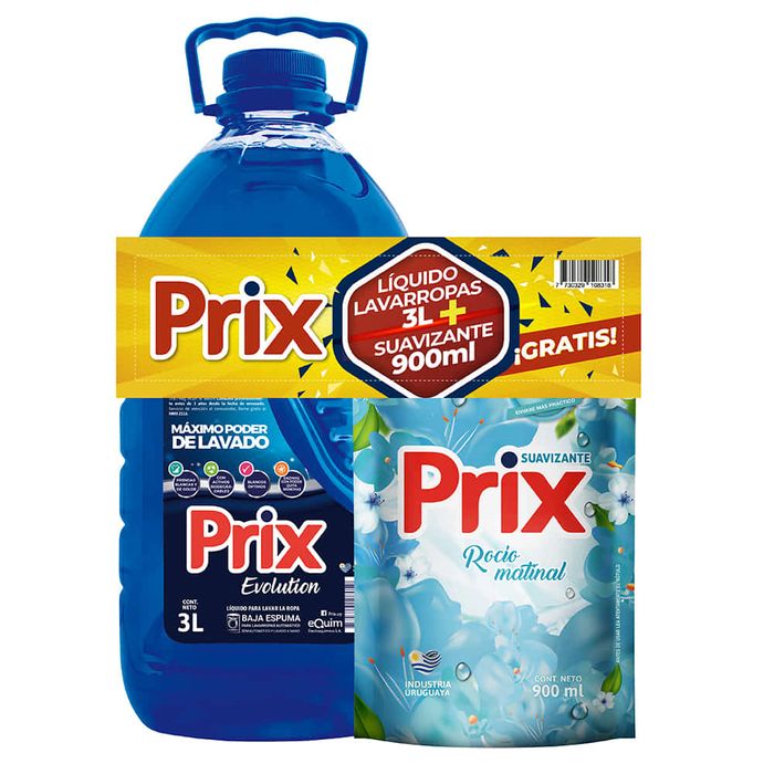Pack-detergente-liquido-Prix-3-L---suavizante-900-ml