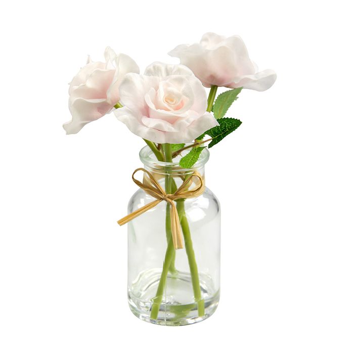 Flor-artificial-rosas-con-florero-rosa