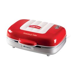 Sandwichera-ARIETE-3-en-1-Party-Time-roja