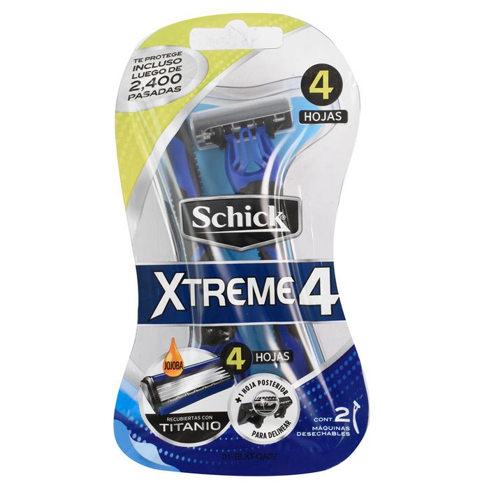 Maquina-de-afeitar-SCHICK-Xtreme-4-hojas-blister-x2 Maquina-de-afeitar-SCHICK-Xtreme-4-hojas-blister-x2