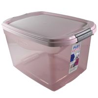 Caja-organizadora-29-L-rosa-traslucido-flex-SAN-REMO