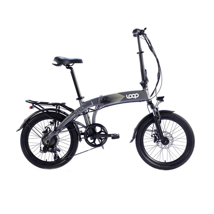 Bicicleta-electrica-LOOP-slim-36V-350W-gris Bicicleta-electrica-LOOP-slim-36V-350W-gris