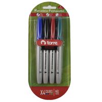 Marcador-permanente-TORRE-4-colores-punta-redonda