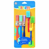 Pinceles-crearte-6-un.-3-pinceles---3-esponjas