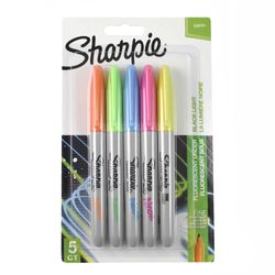 Marcadores-SHARPIE-finos-5-colores-neon